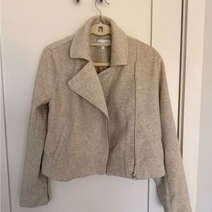 Michael Stars Cream Moto Jacket